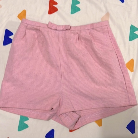 Topshop Pink High Waisted Shorts - Picture 1 of 4